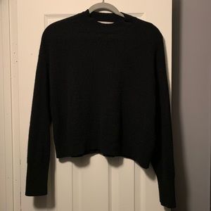 Everlane 100% cashmere high neck crop sweater